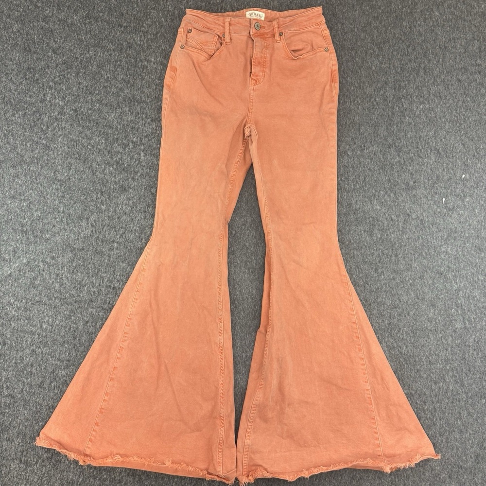 Shyanne Women's Boot Cut Jeans in Rust Orange